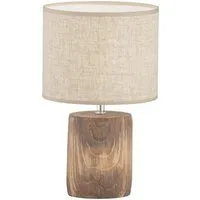 FISCHER & HONSEL Tischleuchte FISCHER & HONSEL Tischleuchte MALIK DH 20x35 cm braun Tischlampe