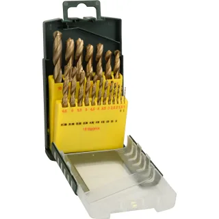 Bosch Metallbohrer-Set HSS-TiN, 19-teilig, 1 -10 mm, Gripbox - 2607017152