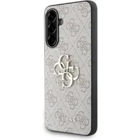 Guess Handyhülle Galaxy A36 Kunstleder rosa Muster Logo goldfarbig 6,7 Zoll, Kantenschutz