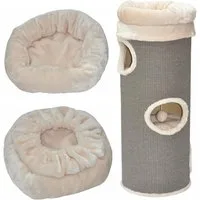 nanook Kratzbaum Katzenbett für Kratztonnen beige