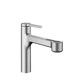 KWC AVA 2.0 Hebelmischer Auszugbrause, A 220, brushed steel 125366