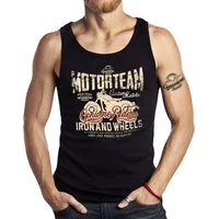 GASOLINE BANDIT® Tanktop Muskel-Shirt für Biker: Motor Team