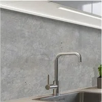 KitchenYeah Küchenrückwand Muster selbstklebend (keine Folie) Beton - Muster - Industriell, (1-tlg), Spritzschutz, Küche, Rückwand, Küchenwand, Küchenfront, 30x20 cm