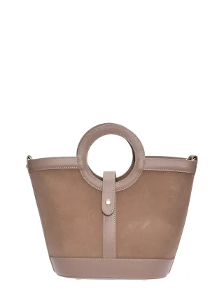 Anna Luchini Beige Rindsledertasche