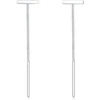 Elli Paar Ohrhänger Durchzieher Kette Geo Trend Stift Schmuck Geschenk 925 Silber, Geo