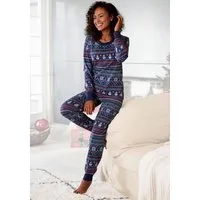 LASCANA Pyjama (Set, 2 tlg) mit winterlichem Druck