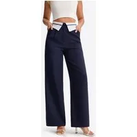 Imily Bela Anzughose Damen Hochgeschnittene Weite Hose (Packung, 1-tlg., 1per-Pack) Hoch