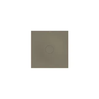Bette BetteAir Duschfliese 7350-404T2 900 x 900 mm, graphite, Rechteck, glasierter Titan-Stahl, mit Minimum-Täger