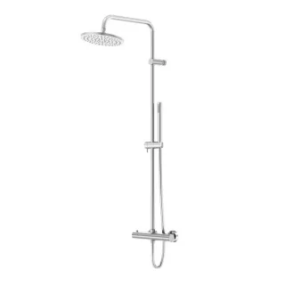 Steinberg Serie 340 Brauseset 3402721 mit Thermostatarmatur, Regenbrause, Handbrause, chrom