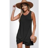 Cupshe Shirtkleid Minibluse mit verdrehtem Saum