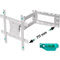 ONKRON TV-Wandhalterung 40-75 Zoll, bis 68 kg, VESA 100x100-600x400, M7L-W, (bis 75,00 Zoll, schwenkbar, neigbar, ausziehbar, langer Arm, horizontale Nivellierung)