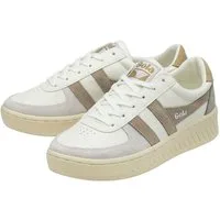 Gola Grandslam Trident weiss/hellgrau/beige Damen Sneaker