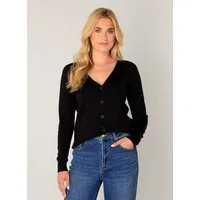 Base Level Strickjacke Yvon mit V-Ausschnitt
