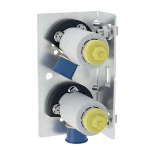 Geberit Gis Traverse 461746001 mit 2 Wasseranschlüssen, für vertikale Wand-AP-Armatur