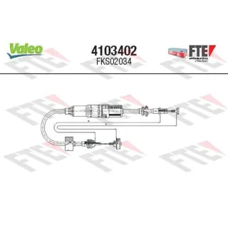 Valeo Kupplungsseil Seat Arosa Cordoba Ibiza Inca VW Caddy Lupo Polo