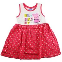 Peppa Pig Sommerkleid Peppa Wutz Mädchen Kinder Kleid Sommerkleid Gr. 92 bis 116, Baumwolle