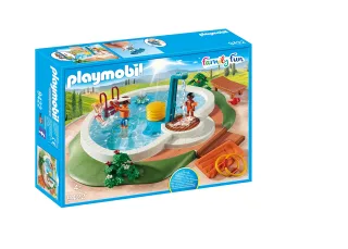 PLAYMOBIL Family Fun 9422 Swimmingpool mit Pump-Dusche Ab 4 Jahren