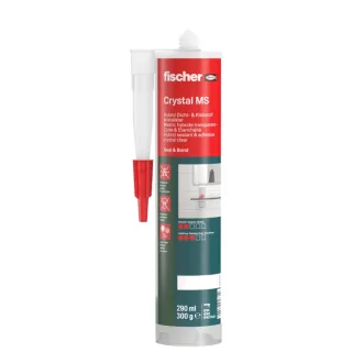 Fischer Bauklebstoff Crystal MS transparent 290 ml - 503317