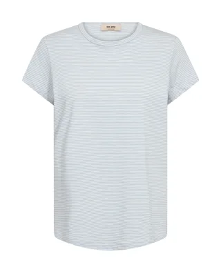MOS MOSH - MMCampa O-SS Stripe Tee skyway - Gr. - M