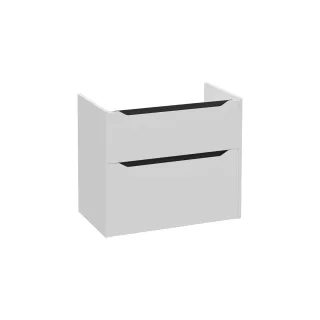 VitrA New Integra Square Waschtischunterschrank mit 2 Vollauszügen 76 x 45 x 65 cm Matt,80252 80252