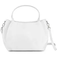 Caspar Henkeltasche Damen Leder Handtasche Schultertasche - PREMIUM LINE - Modell No.823, elegant, robust & unempfindlich - 100% Echtleder - Handmade in Italy