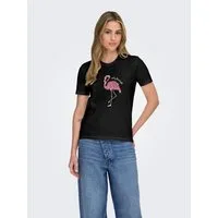 ONLY Kurzarmshirt ONLKITA REG S/S PRINT TOP NOOS