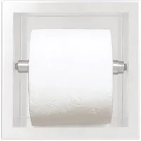 KOLMAN Toilettenpapierhalter WALL BOX PAPER 1 Unterputz Wandnische Toilettenpapierhalter in Weiß