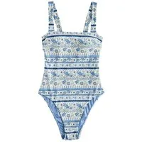 LAURA ASHLEY Badeanzug Laura Ashley bauchformender Archive Badeanzug (1-St)