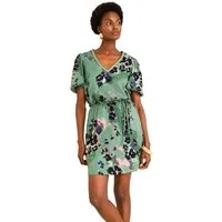 Love & Roses Minikleid Love & Roses Minikleid mit V-Ausschnitt (1-tlg)