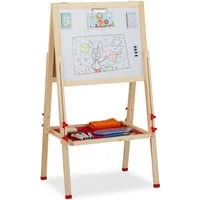 relaxdays Standtafel Doppelseitige Standtafel für Kinder