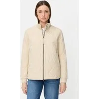 camel active Steppjacke mit Taschen Langarm Markenlabel