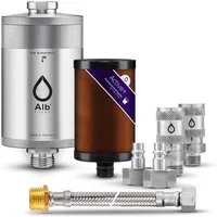 Alb Filter Wasserfilter Active Plus Trinkwasserfilter, reduziert Schadstoffe, gegen Bakterien, Kalkreduktion, Made in Germany