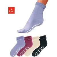 Go in ABS-Socken (Packung, 4-Paar) mit Antirutschsohle und Vollfrottee