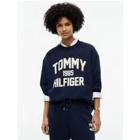Tommy Hilfiger Sweatshirt VARSITY FLOCK RLXD SWT Baumwollmischung, relaxed fit