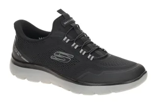 Skechers 233045 BKCC SUMMITS - TOP RATE Slipper Schwarz Vegan Air Cooled Memo...