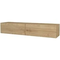 en.casa TV-Schrank »Toivakka« Fernsehschrank 135x31x25cm Eiche-Optik