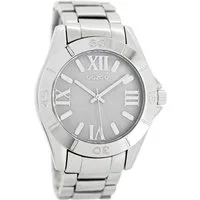 OOZOO Quarzuhr Oozoo Unisex Armbanduhr Vintage Series, (Analoguhr), Damen, Herrenuhr rund, groß (ca. 41mm) Metallarmband silber