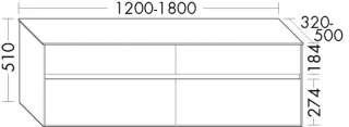 Burgbad Unterschrank rc40 Solid Hochglanz Eiche Authentic/Perlgrau Matt, USHS120F4608A0380 USHS120F4608A0380