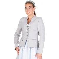 Spieth & Wensky Trachtenjacke Walkjacke Damen - HALFING - silber