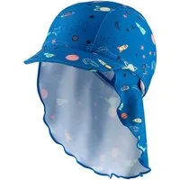 Sterntaler® Badekappe UV-Schutz 50+ Bademütze mit Nackenschutz Weltraum (1 St)