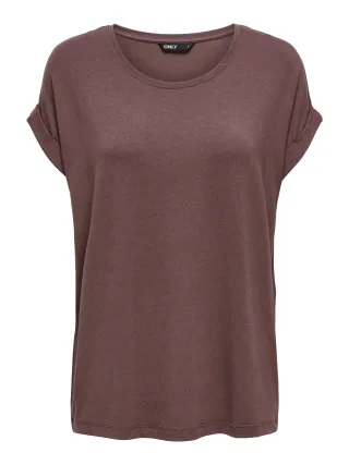 ONLY - ONLMOSTER S/S O-NECK TOP NOOS JRS Rose Brown - Gr. - S