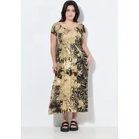 Angel of Style Maxikleid Maxikleid A-Line Jersey Leo gesmokte Büste