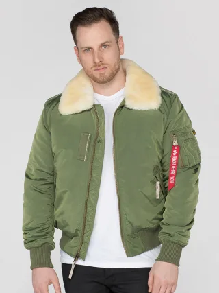 Alpha Industries Herren Injector III Flugjacke in Salbeigrün