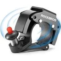 ROCKBROS Fahrradklingel Mini Fahrrad Klingel Lenkerklingel, (Fahrradglocke 100dB Laut, Innovativ Aluminiumlegierung Glocke) für Fahrrad Mountainbike Rennrad mit 22,2mm Lenker
