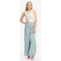 SWING T-Shirt - Oberteil mit Wasserfallausschnitt aus Satin