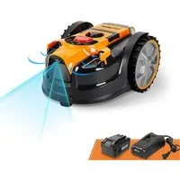 Lawnmaster Rasenmähroboter VBRM16 OcuMow® kabellos, bis 150 m² Rasenfläche, mit Hindernisvermeidung, geraeuscharm, ohne begrenzungskabel