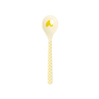 Rice Melamin Teelöffel Favorite Hearts / Yellow
