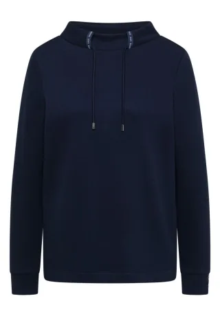 Cecil - Shirt mit Tape-Detail blau - Gr. - M