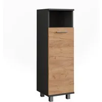 Vicco Midischrank Ilias, Anthrazit/Goldkraft Eiche, 30.2 x 190 cm mit 2 Türen (1-St)