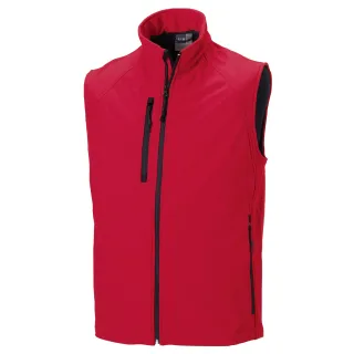 Russell - Ärmellose Softshell-Jacke - Herren (Rot)